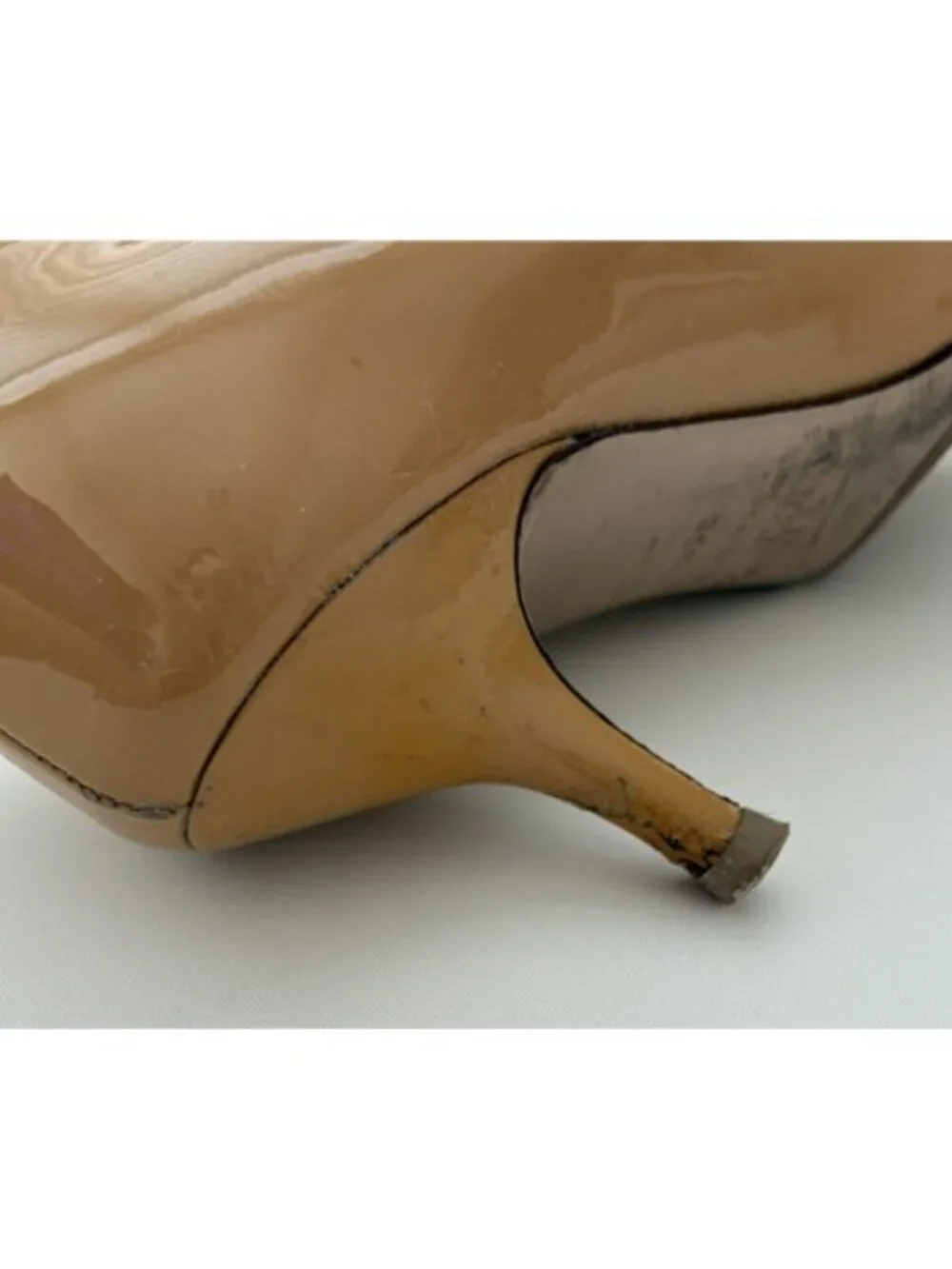 Valentino Garavani Patent Couture Bow Peep Toe Pumps